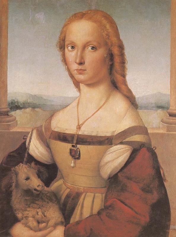 RAFFAELLO Sanzio Portrait of younger woman Germany oil painting art